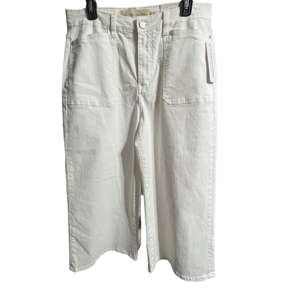 Soft Surroundings Wide leg crop jeans Size 12 - Picture 1 of 15